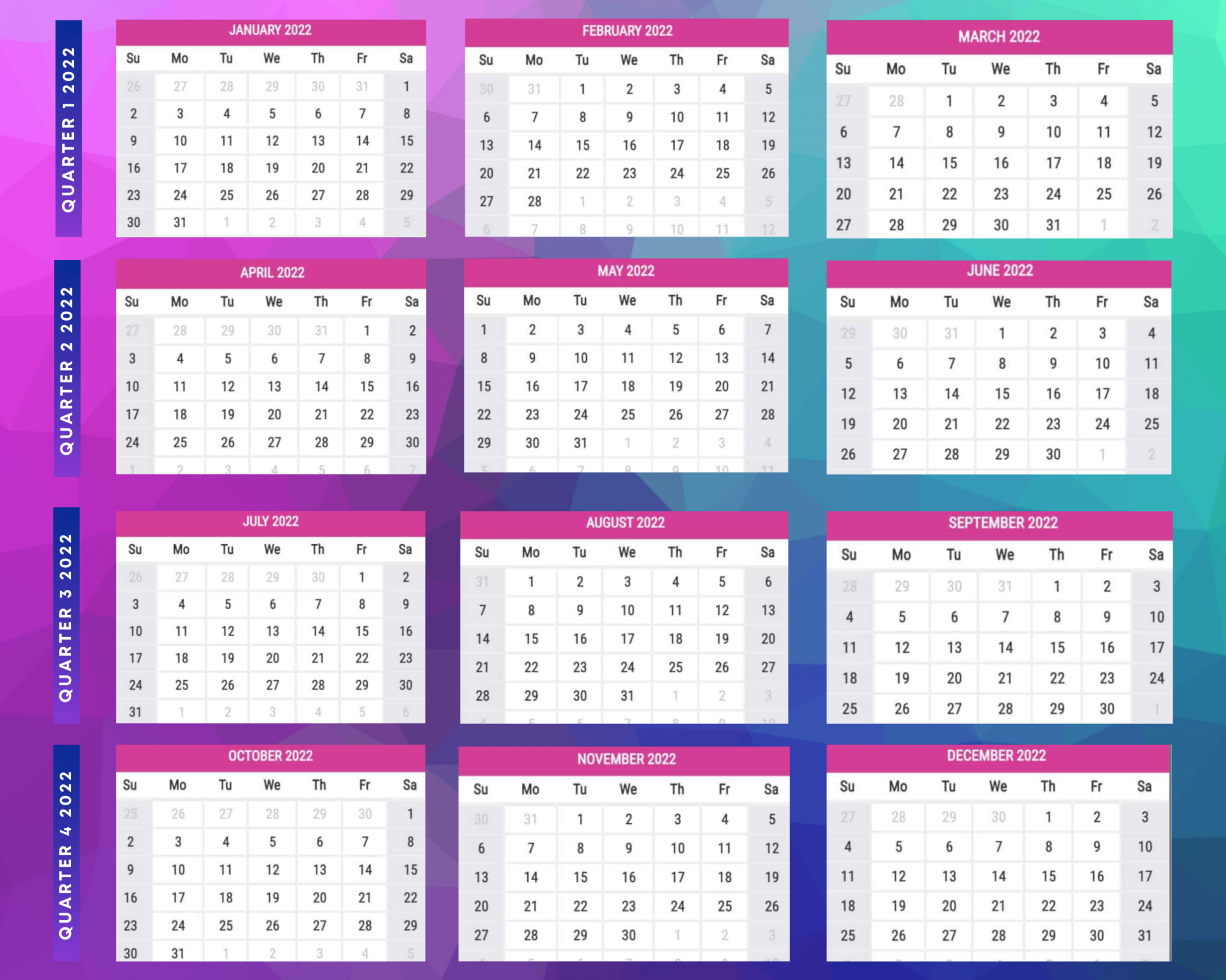 Projected DIVIDEND Calendar NuuRez Inc.